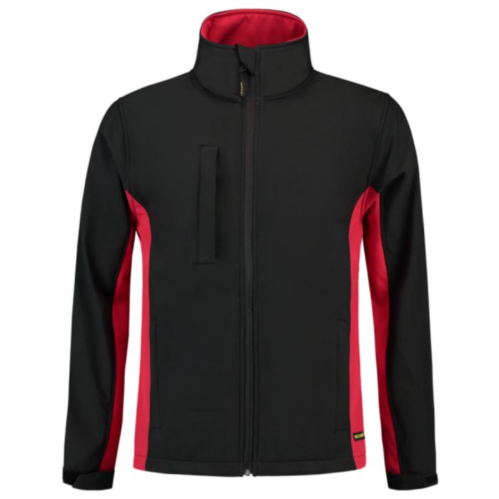 Tricorp Workwear Bi-Color Softshell 402002, Svart/Rød, 1 Stykke, SUT-402002BlackRed