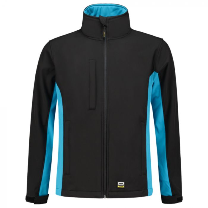 Tricorp Workwear Bi-Color Softshell 402002, Svart/Turkis, 1 Stykke, SUT-402002BlackTurquoise