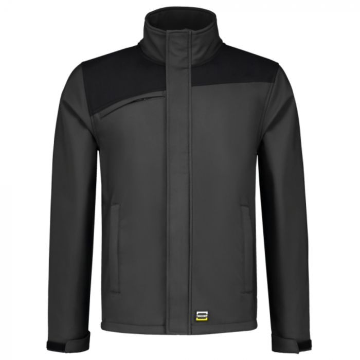 Tricorp Workwear Softshell Bicolor Kontrasterende Sømmer 402021, Mørk Grå/Svart, 1 Stykke, SUT-402021DarkgreyBlack