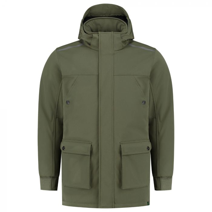 Tricorp Workwear Vinter Softshell Parkas Rewear 402713, Militærgrønn, 1 Stykke, SUT-402713Army