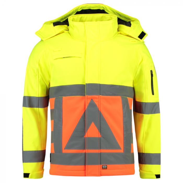 Tricorp Safety Trafikkvakt Softshell 403002, Fluor Oransje/Gul, 1 Stykke, SUT-403002OrangeYellow