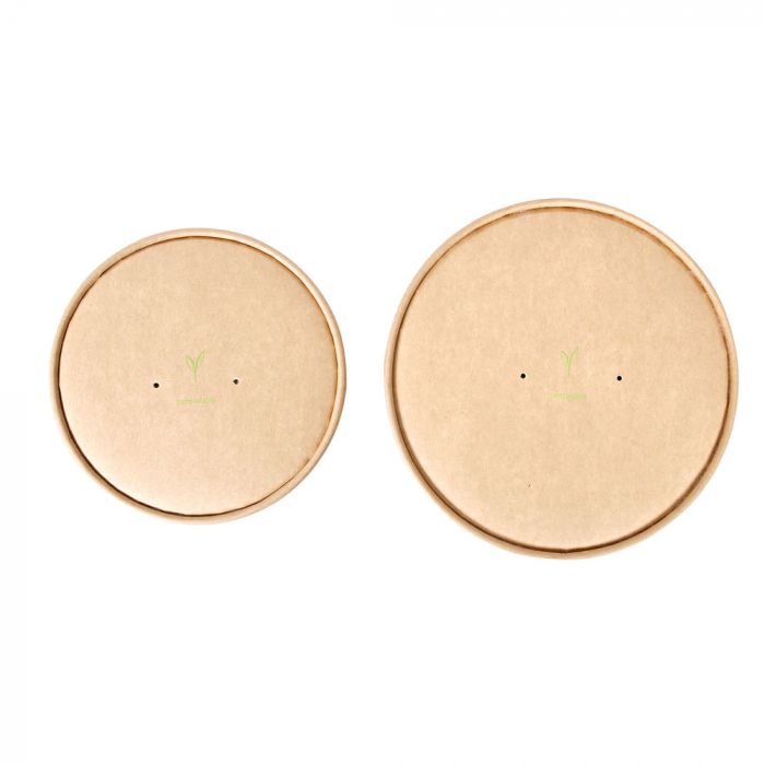 Nature Star Extra Sterk Kraft Paper Diameter 18,5 cm Økologisk Cæsarlokk Til Salatboller, Brun, 300 stk., SFM-417118