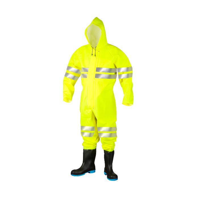 Dolfing Druten 426.13.12 Hi-Vis kjeledress med vernesko (S5) P13 Arniston Fl. Gul, 1 stk, SDD-426.13.12