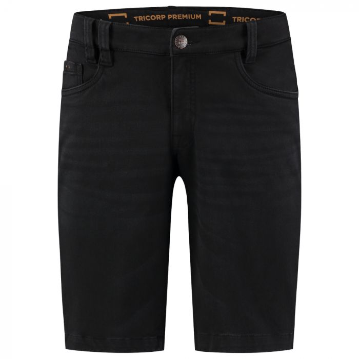 Tricorp Premium Stretch Denim Shorts 504010, Denimblå, 1 Stykke, SUT-504010Denimblack