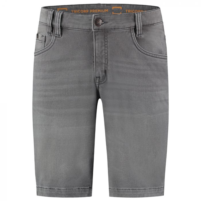 Tricorp Premium Premium Stretch Denim Shorts 504010, Denim Grå, 1 stk.