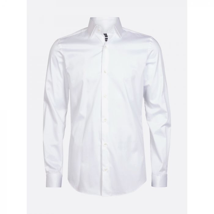 Tracker 5580 Eksklusiv Stretch Slim Shirt, Hvit, 1 stk, STK-5580