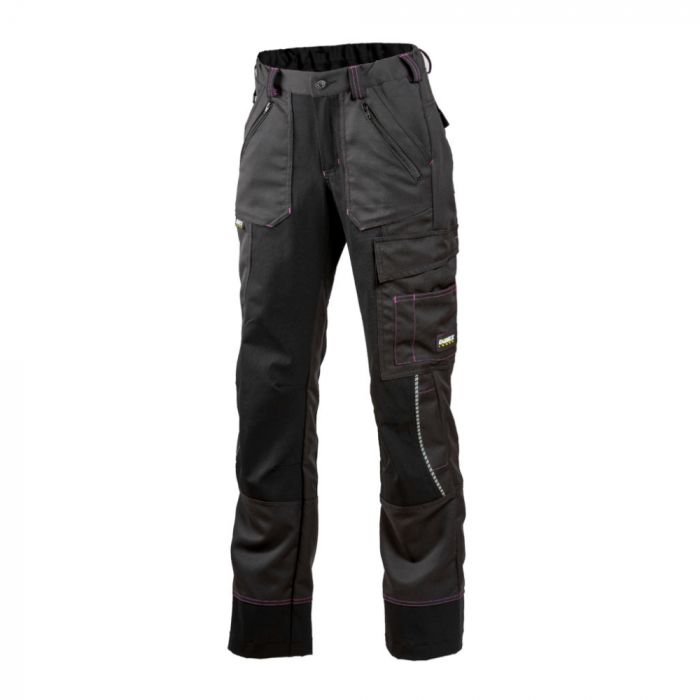 Dimex 6080 Dame Superstretch Pants, Sort/Mørkegrå, 1 stk, SDM-6080