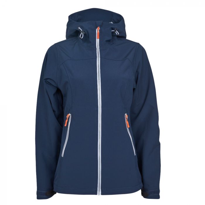 Tracker 7087 Active Softshell-jakke for kvinner, marineblå, 1 stk, STK-708705