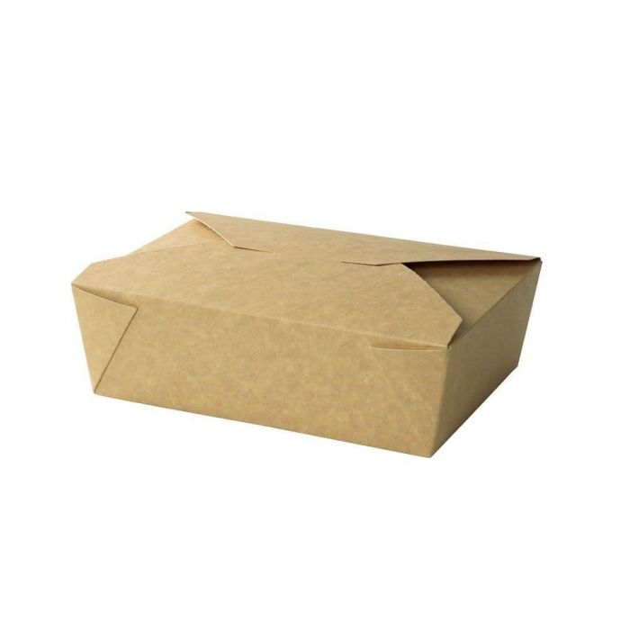 Green Box Take-Away 1500 ml pappesker, brune, 180 stykker, SGB-DFC01662