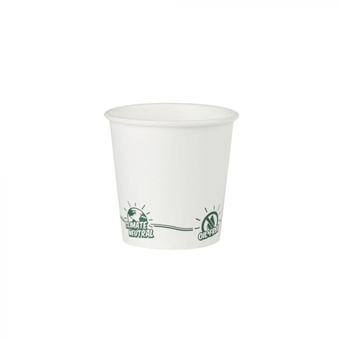 Grønn boks DHD04522 EcoUp 100 ml papirkopper, hvit, 1000 stykker