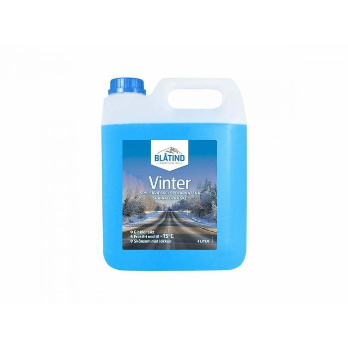 Blatind Premixed Winter -15C vaskevæske, blå, 144 x 4 L poser