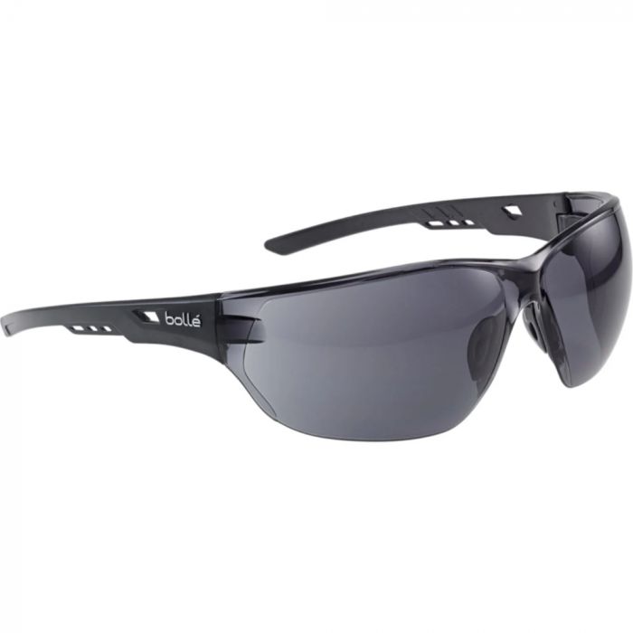 Bolle Safety Ness Smoke Lens Platinum Lite sikkerhetsbriller, svart, stk., SBS-NESSPSF