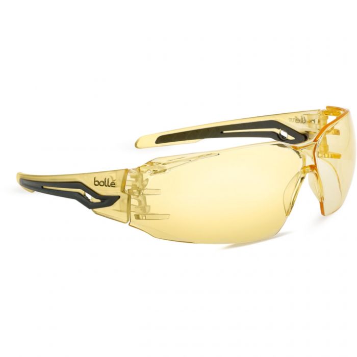 Bolle Safety Amber Eco Pack Vernebriller, svart/gul, stk., SBS-PSSSILE709