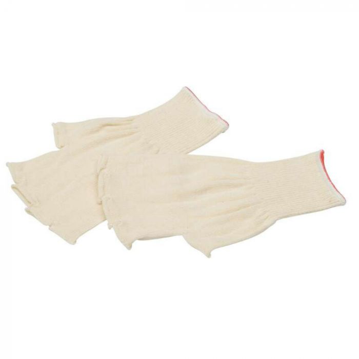 Sibille Safe RGX-MC-BAG Sømløs svetteabsorberende fingerløs bomull under hansker, rød/hvit, 250 par, SUG-RGX-MC-BAG