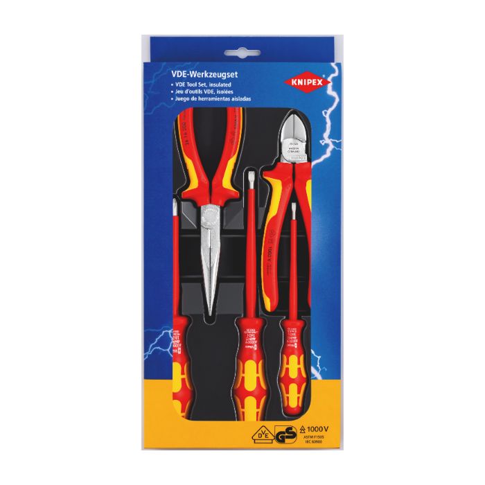 Knipex 002013 (5 stk) VDE verktøysett, 1 stk