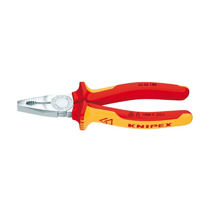 Knipex 0306180SB 180mm kombinasjonstenger Vde, 1 stk., SKC-0306180SB