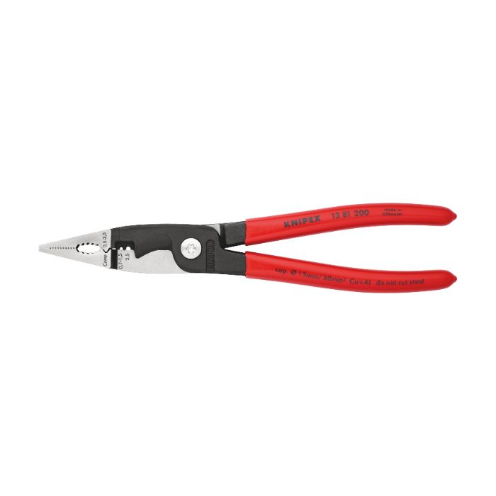 Knipex 1381200SB 200 mm elektrisk installasjonstenger, 1 stk.