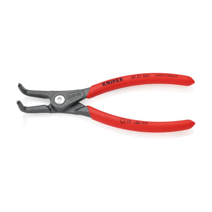 Knipex 4921A21SB 130 mm presisjons låseringstang for ytre ringer på skaft, 1 stk., SKC-4921A21SB