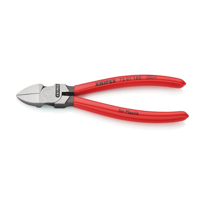 Knipex 7201160SB 160 mm sidekutter for plast, 1 stk.