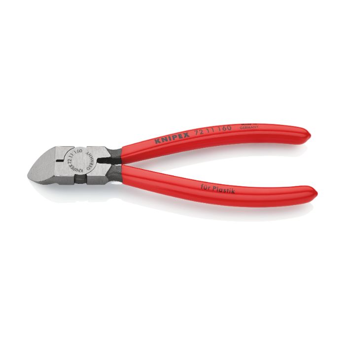 Knipex 7211160SB 160 mm sidekutter for plast, 1 stk.