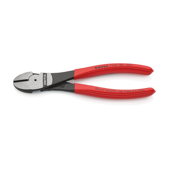 Knipex 7401180SB 180 mm dyppet sidekuttere, 1 stk., SKC-7401180SB