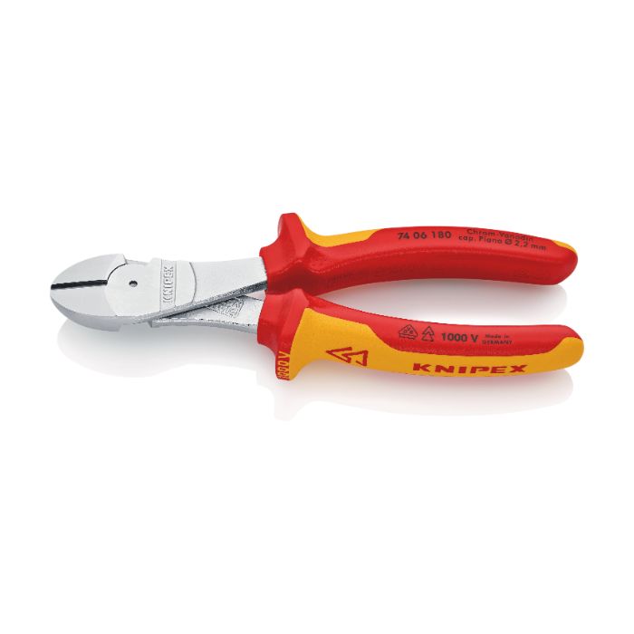 Knipex 7406180SB 180 mm elektrisk sidekutter, 1 stk.