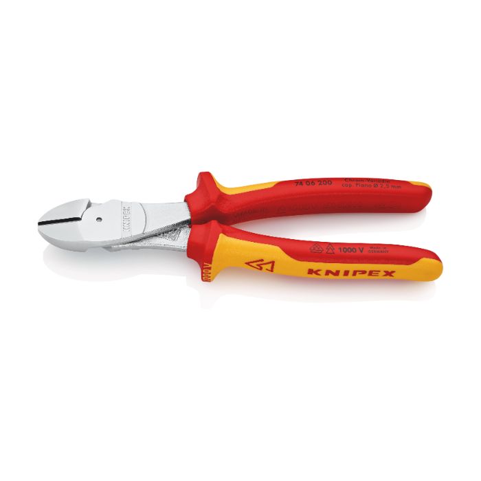 Knipex 7406200SB 200 mm elektrisk sidekutter, 1 stk.