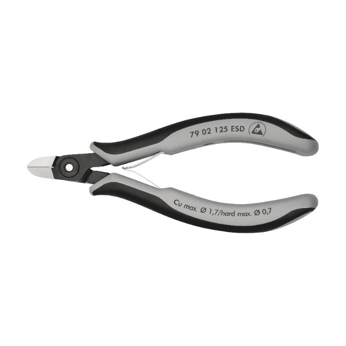 Knipex 7902125 120 mm presisjonselektronikk sidekutter, 1 stk.