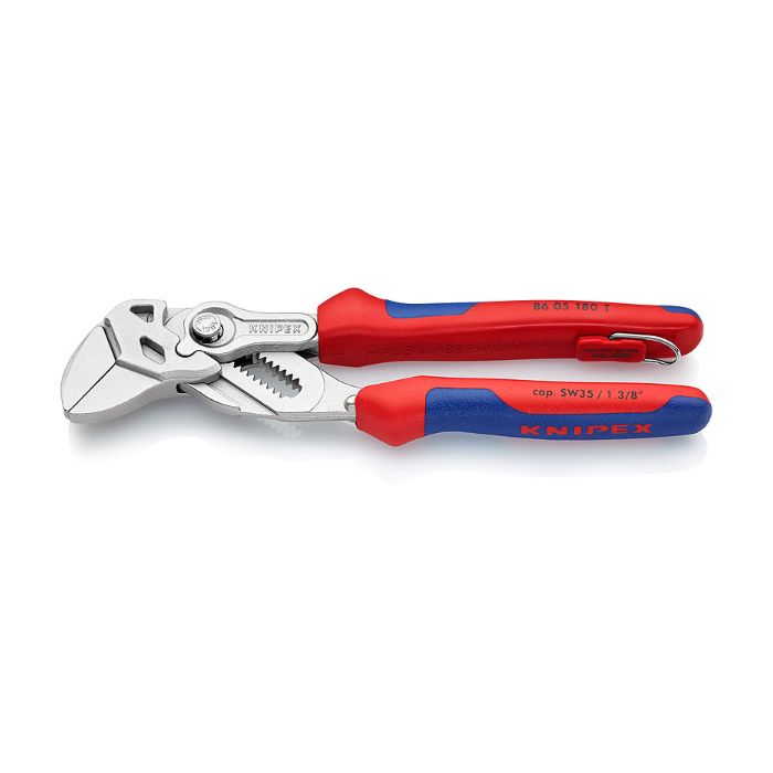 Knipex 8605180T 180 mm tang og skiftenøkkel i ett verktøy, 1 stk.