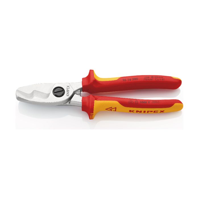 Knipex 9516200SB kabelsaks, med dobbelt blad, 1 stk., SKC-9516200SB