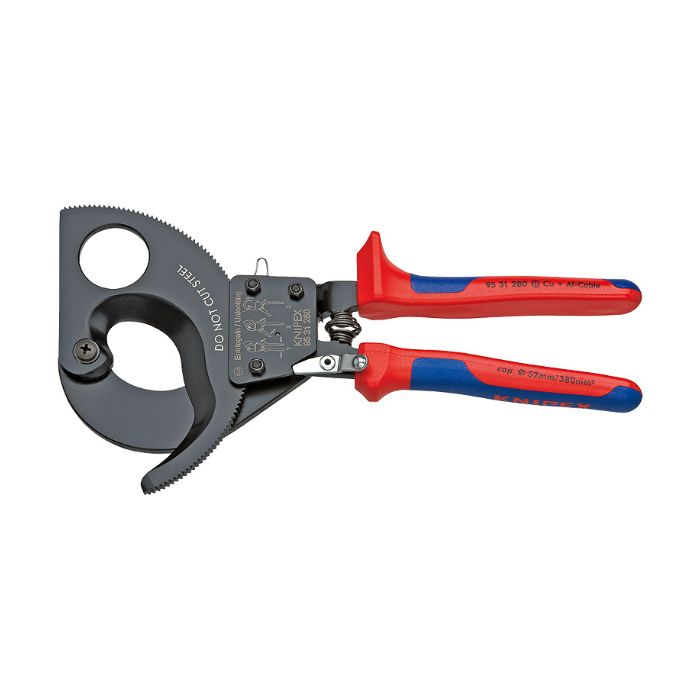 Knipex 9531280 280 mm kabelkutter, (skralleprinsipp), 1 stk., SKC-9531280