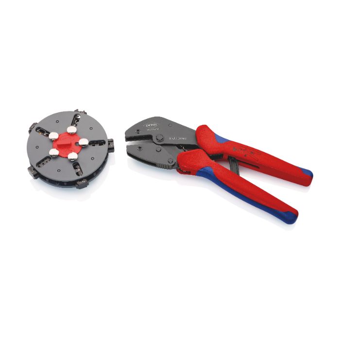 Knipex 973302 krympetang (5-deler) endehylser/kabelsko m/magasin, 1 stk.