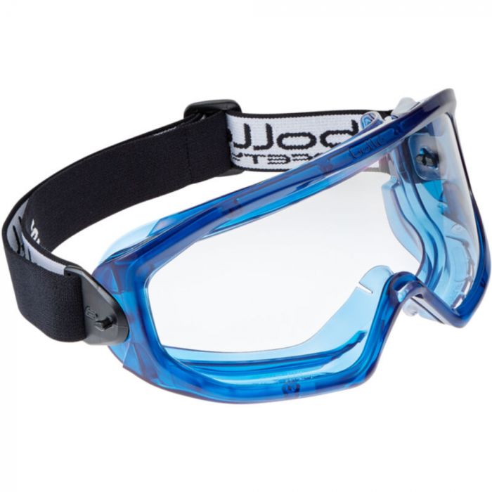 Bolle Safety Superblast Clear Lens Platinum Lite Blå ventilert ramme, blå, stk., SBS-SUPBLAPSI