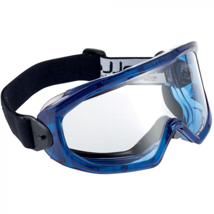 Bolle Safety Superblast Clear Lens Platinum Lite Comfort Foam Ventil ramme, blå, stk., SBS-SUPBLFAPSI