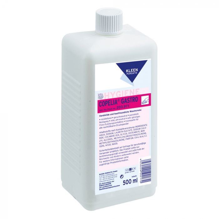 Kleen Purgatis Copelia Gastro Hånd- og kroppsrengjøringssåpekrem, hvit, 12 x 0,5 L, SFM-T90203971