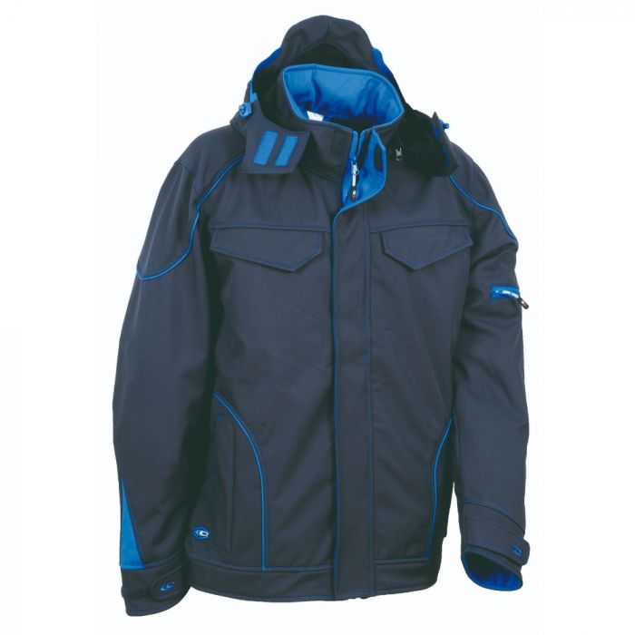 Cofra V415-0-02 Tecka Softshell-jakke, Navy/Royal, 1 stk., SCF-V415-0-02