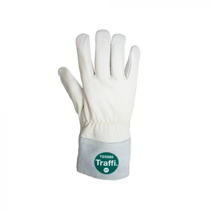 Traffi TG5580 skinnkuttebestandige hansker, grå, 50 par
