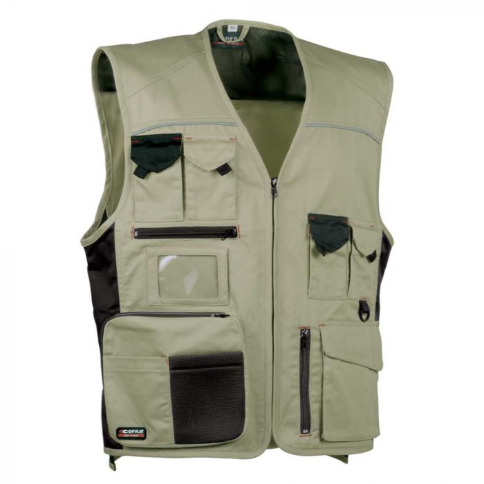 Cofra V016-0-00 Expert vest, Corda/Nero, 1 stk., SCF-V016-0-00