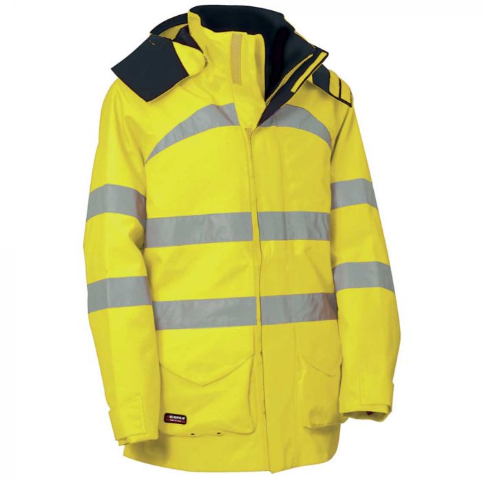 Cofra V037-0-00 Devon HV Parka, Giallo Fluo, 1 stk., SCF-V037-0-00