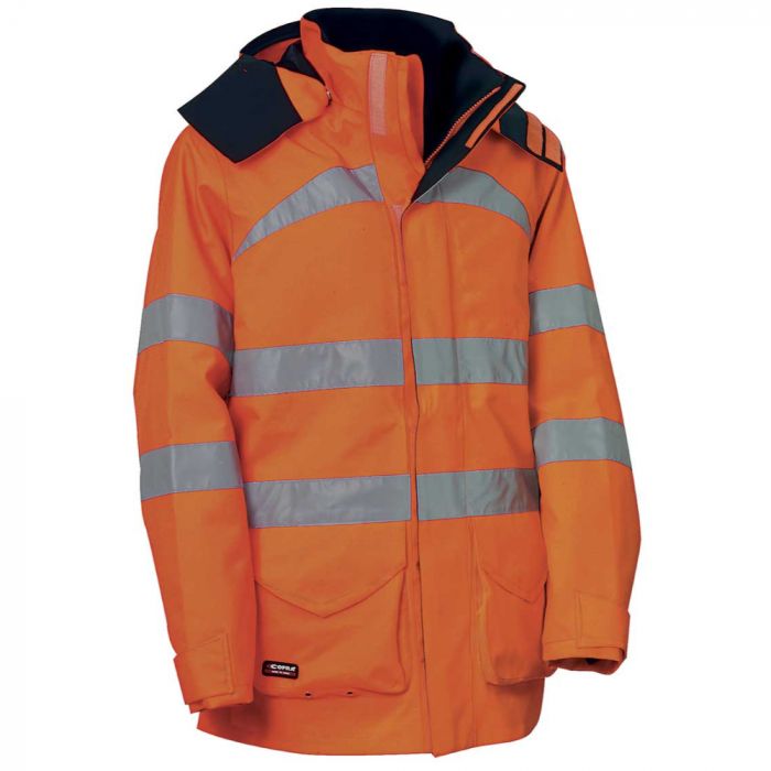 Cofra V037-0-01 Devon HV Parka, Arancio Fluo, 1 stk., SCF-V037-0-01