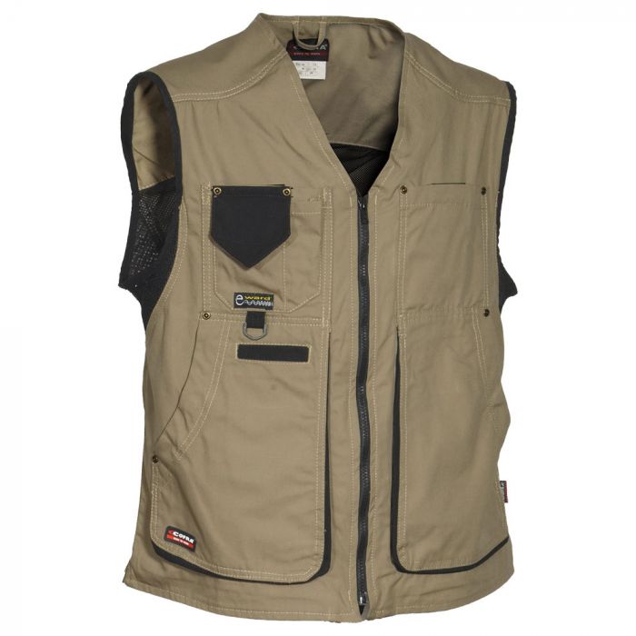 Cofra V055-0-00 Zurich vest, Corda/Nero, 1 stk., SCF-V055-0-00