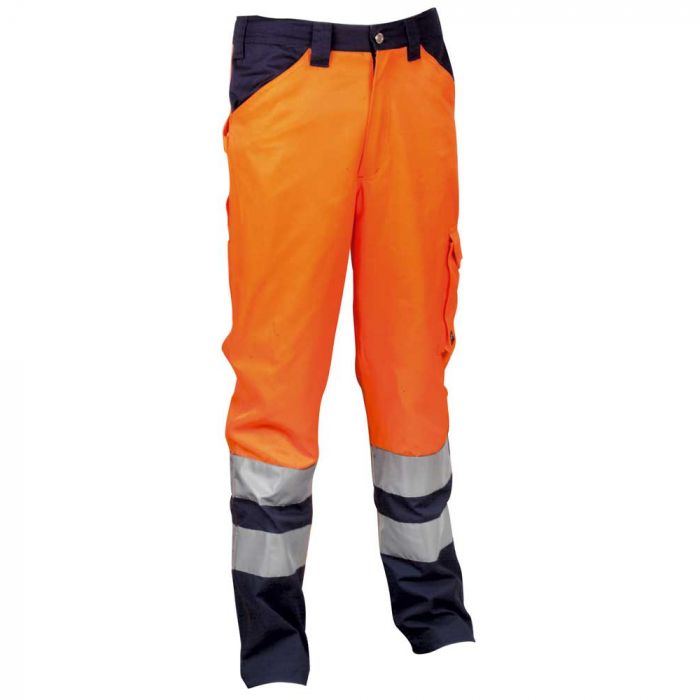 Cofra V291-0-02A Encke(02 Arancio Fluo/Navy) Bukser, Arancio Fluo/Navy, 1 stk., SCF-V291-0-02A