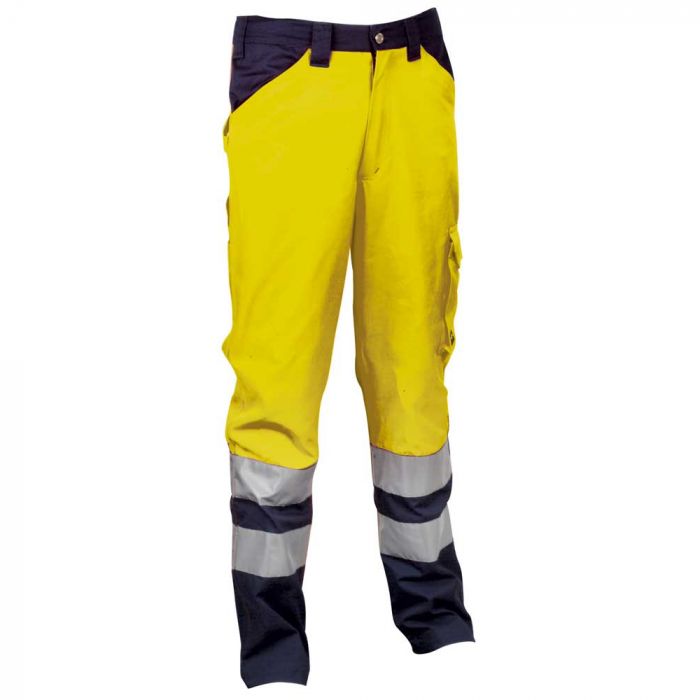 Cofra V291-0-03A Encke Bukser, Giallo Fluo/Navy, 1 stk., SCF-V291-0-03A