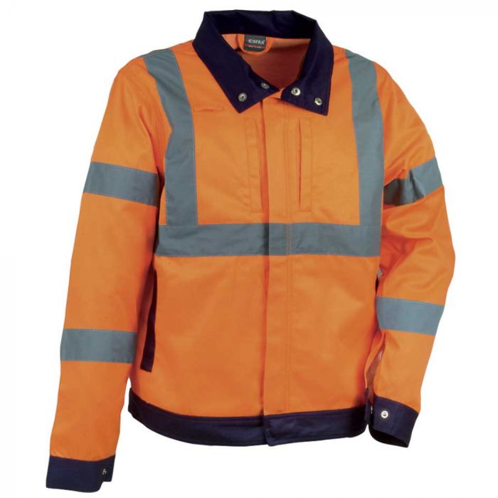 Cofra V330-0-02 Dazzle Jacket, Arancio Fluo/Navy, 1 stk., SCF-V330-0-02