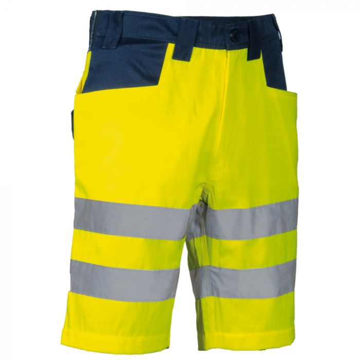 Cofra V556-0-03 Turmero Shorts, Giallo Fluo/Navy, 1 stk., SCF-V556-0-03