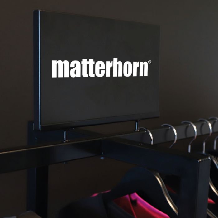 Matterhorn Garment Display Logo Sign, 1 stk ,SBG-1001717001