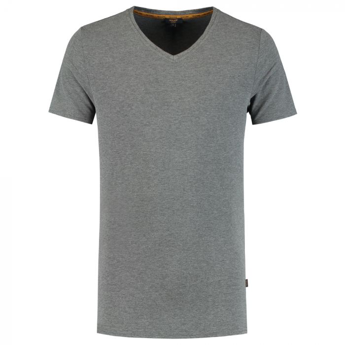 Tricorp Premium Men Premium V-Hals T-Skjorte 104003, Stonemel, 1 Stykke, SUT-104003Stonegreymel