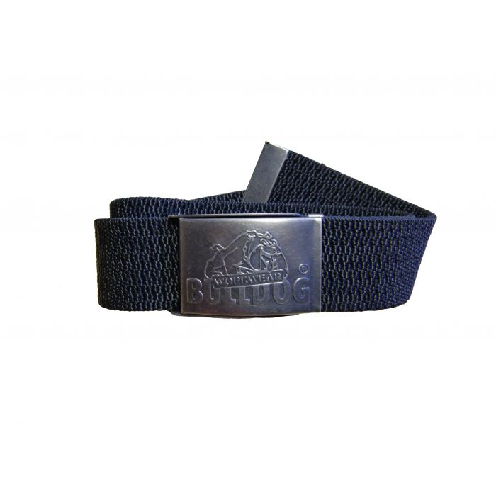 Bulldog 301215 Elastic Nylon Belt with Steel Buckle, Black, 1 Piece, SBD-301215