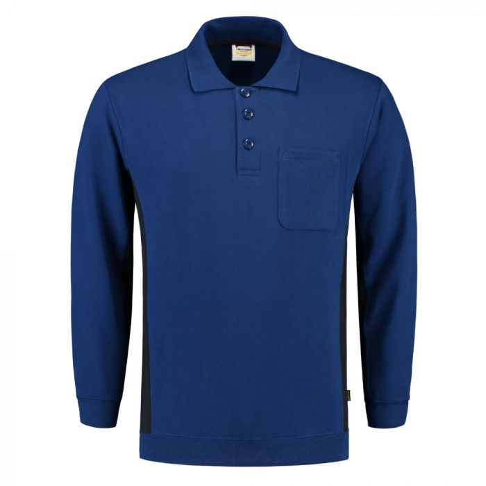 Tricorp Workwear Polo-Neck Genser Med Brystlomme 302001, Kongeblå/Marineblå, 1 Stykke, SUT-302001RoyalblueNavy