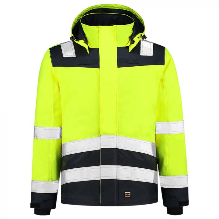 Tricorp Safety Midi Parka High Vis Bicolor 403023, Fluor Gul/Blekk, 1 Stykke, SUT-403023FluoryellowInk